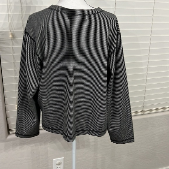 𝅺nwot, NORTON STUDIO, Black White, Button Down, Sweater, Size L, Polyester Blend - Picture 5 of 7